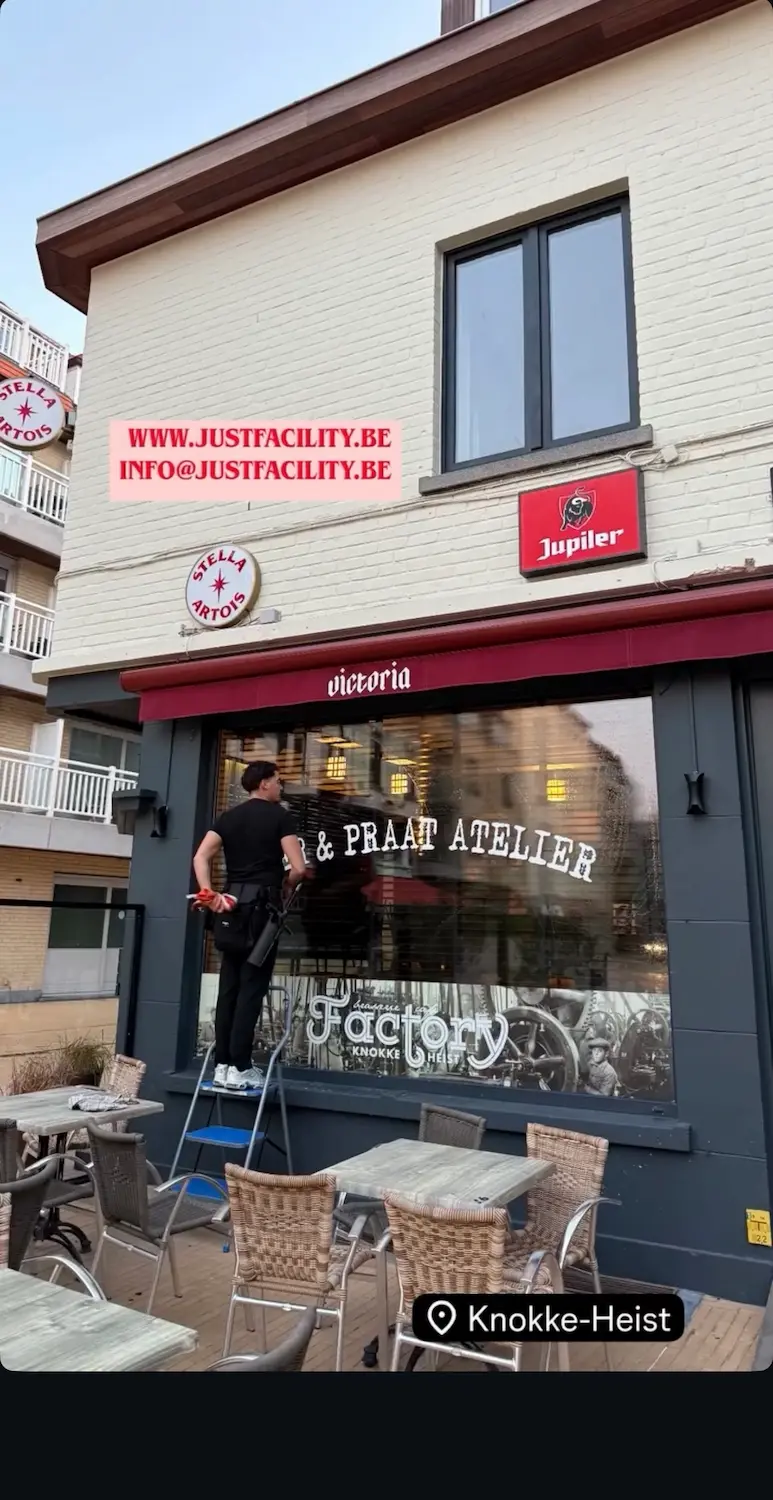 Professionele glazenwas voor heldere ramen